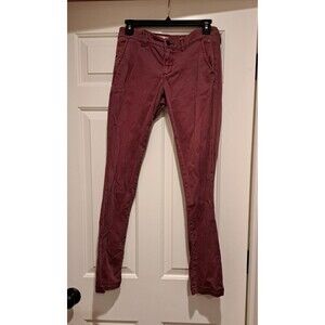 Anthropologie Pilcro and the Letterpress Hyphen Pants Faded Red Pink Size 25